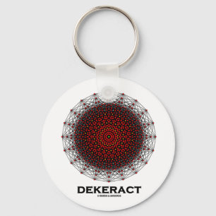 Dekerat (10-Dimensional Hypercube) Key Ring