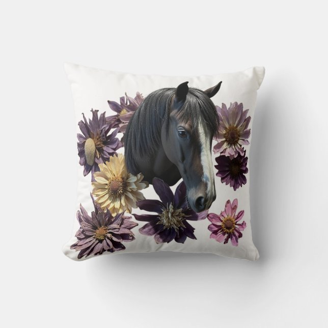 Dekokissen Horse Flower Cushion (Front)