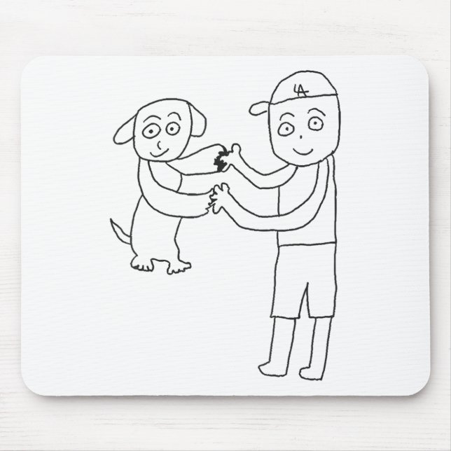 Dekopin And Otani-san Joining Hands  Mouse Mat (Front)