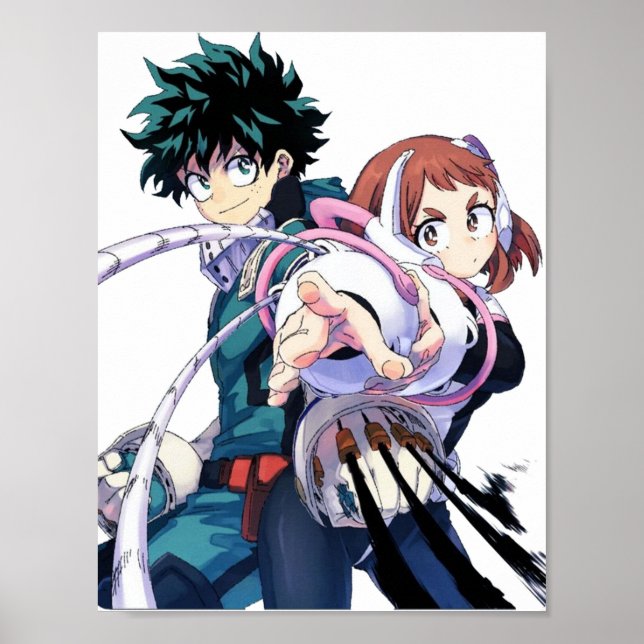 Deku and Ochako Poster (Front)