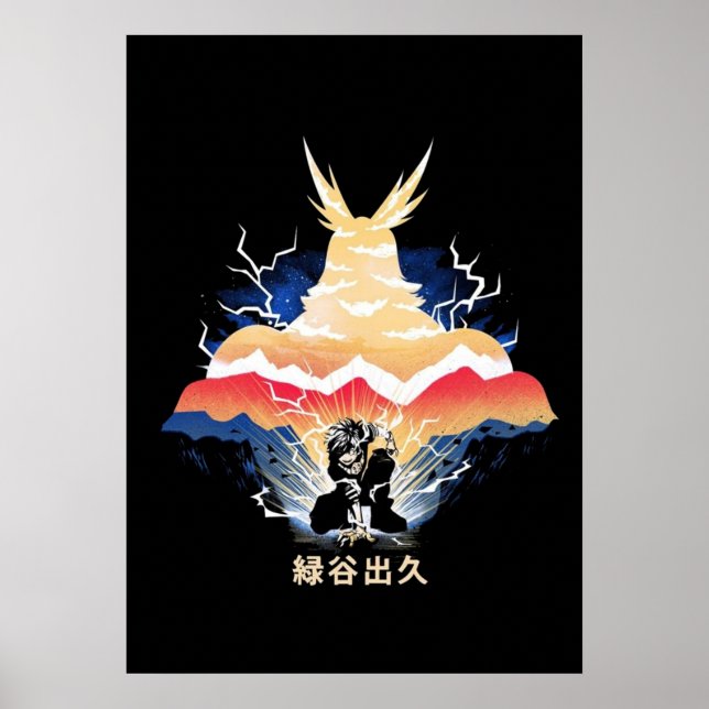 Deku vs All Might One For All Hero Academy 3 Poster (Front)