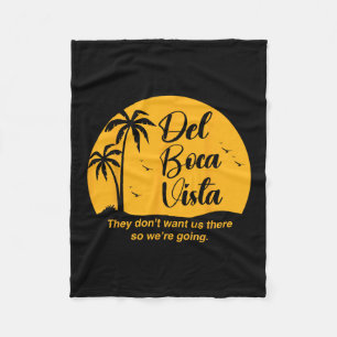 Del Boca Vista Apparel Uni-adults Funny Retirement Fleece Blanket