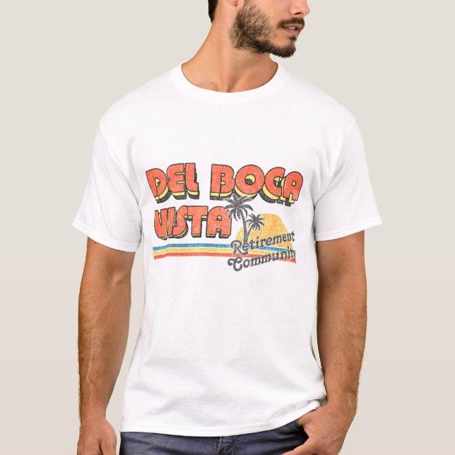 del boca vista faded style 90s design T-Shirt (Front)