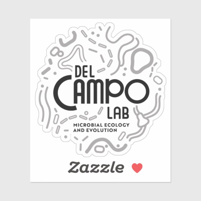 del Campo Lab Microbes Sticker (Sheet)