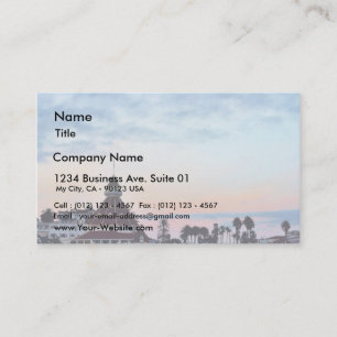 Del Coronado Sunset Business Card