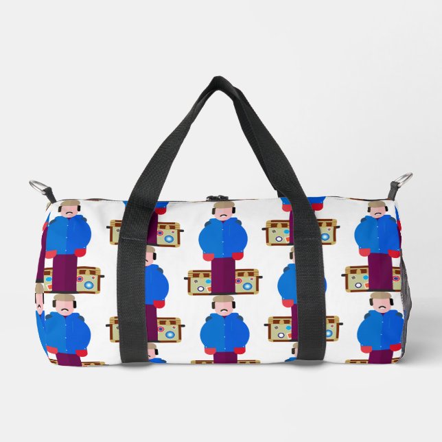 Del Griffith – Patterned Duffel Bag (Front)