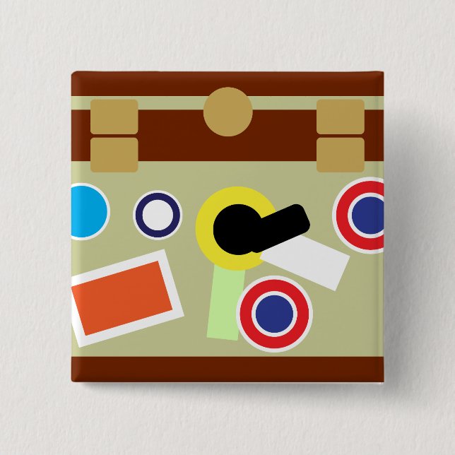 Del Griffith's Trunk – Classic Comedy Button (Front)