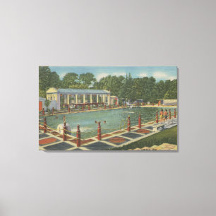 Del Monte, CA - The Roman Plunge at Hotel Canvas Print