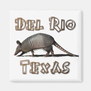 del rio texas armadillo magnet souvenirs