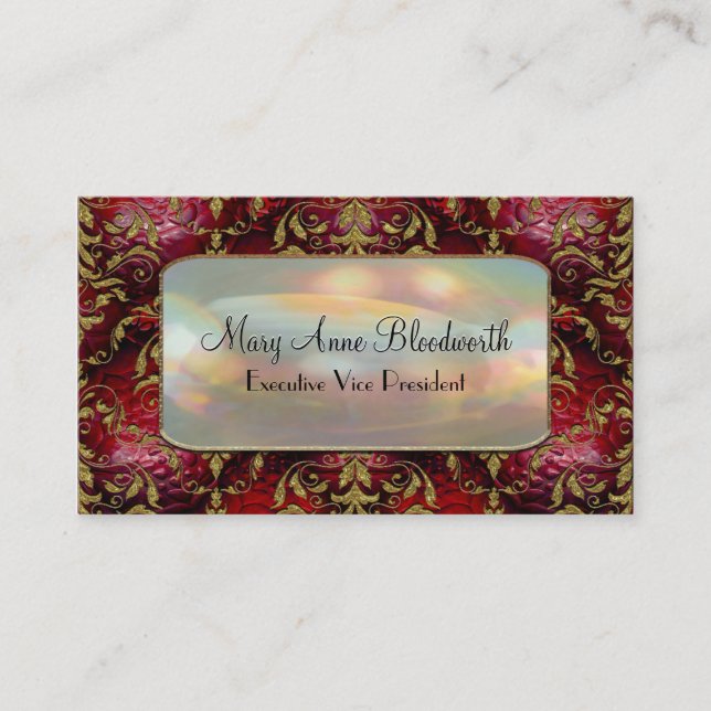 Delachilds Elegant  Professional Business Card (Front)