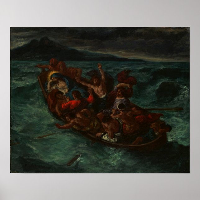 Delacroix - Christ Asleep During The Tempest Poster (Front)