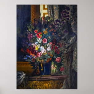 Delacroix - Flower Vase With Console 1849 Poster