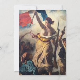 Delacroix - Liberty Leading The People Close-up Invitation