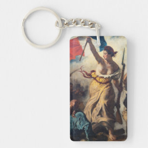 Delacroix - Liberty Leading The People Close-up Key Ring