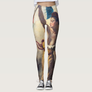 Delacroix - Liberty Leading The People Close-up Leggings