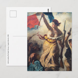 Delacroix - Liberty Leading The People Close-up Postcard