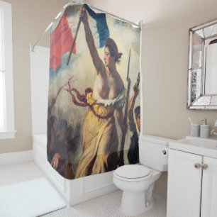 Delacroix - Liberty Leading The People Close-up Shower Curtain