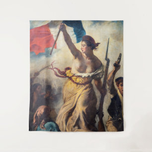 Delacroix - Liberty Leading The People Close-up Tapestry