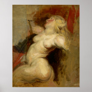 Delacroix - Nereide (After Rubens) 1822 Poster