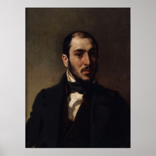 Delacroix - Portrait Of Eugene Laval Architect Poster