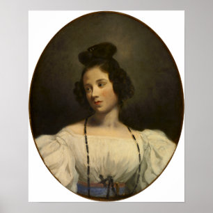 Delacroix - Portrait Poster