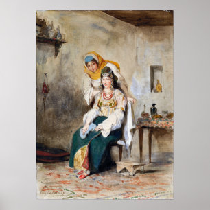 Delacroix - Saada Wife Of Abraham Ben Chimol And … Poster