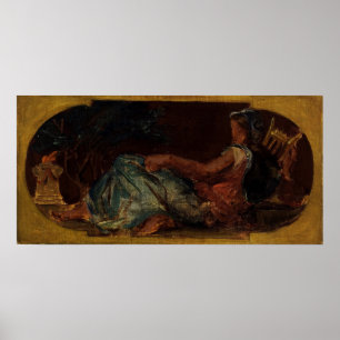 Delacroix - Sketch For The Peace Salon Poster