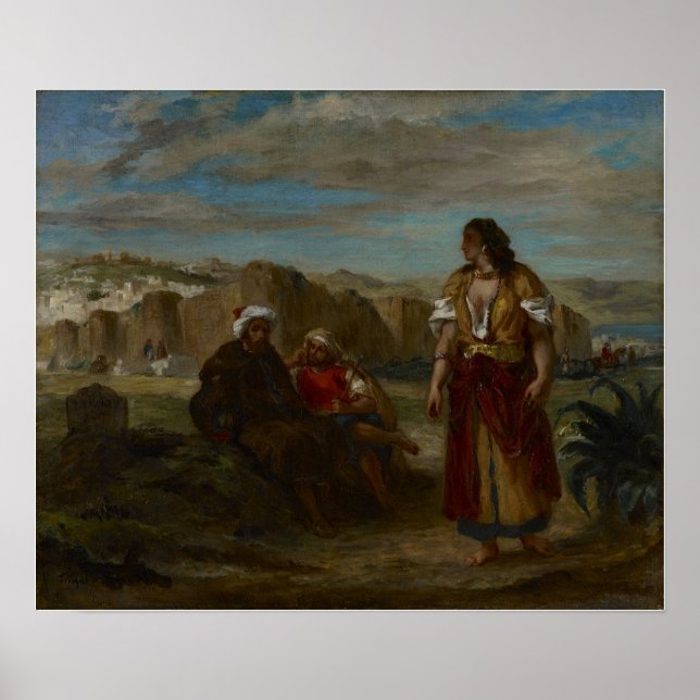 Delacroix - Tangier View Poster (Front)
