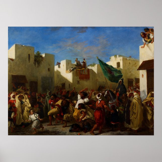 Delacroix - The Fanatics Of Tangier Poster (Front)