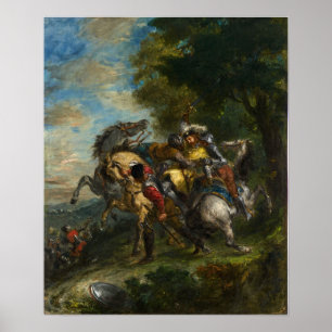 Delacroix - Weislingen Captured By Gotz Men 1853 Poster