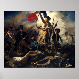 Delacroix's La Liberté Guidant le Peuple Poster