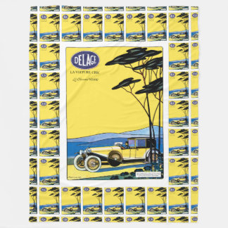 Delage ~ La Voiture Chic Fleece Blanket