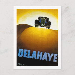 Delahaye - Vintage Advertisement Postcard