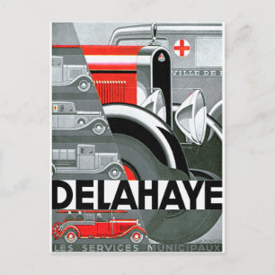 Delahaye ~ Vintage Automobile Advertisement Postcard