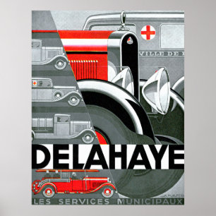 Delahaye ~ Vintage Automobile Advertisement Poster