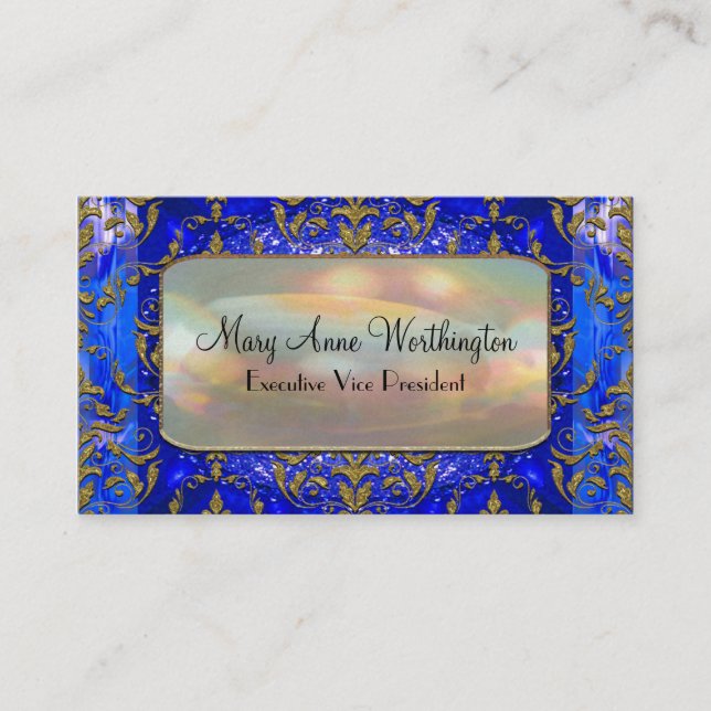 Delancey Rushing Elegant  Professional Business Card (Front)