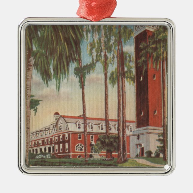 Deland, Florida - View of Stetson University Metal Tree Decoration (Front)