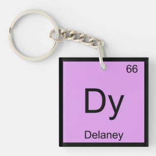 Delaney Name Chemistry Element Periodic Table Key Ring
