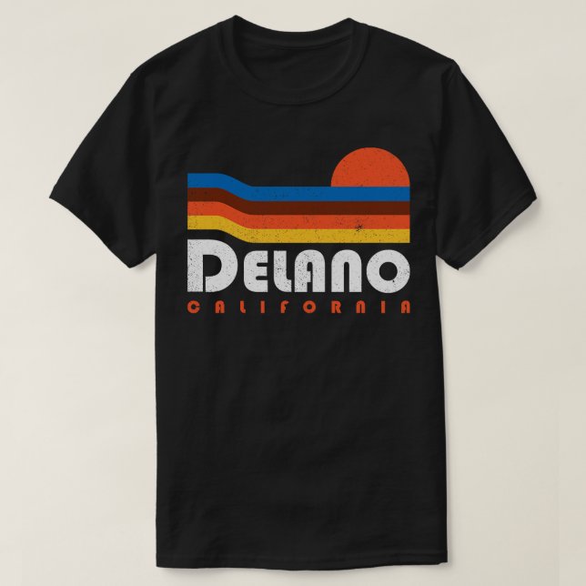 Delano California Retro Vintage design T-Shirt (Design Front)