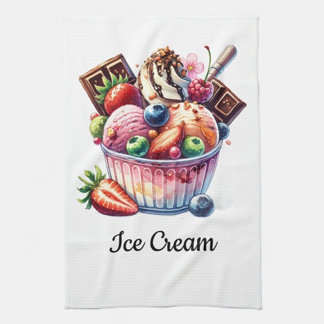 Delantal Helado Tea Towel (Vertical)