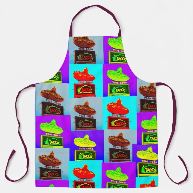 Delantales para locos #9 "Sombrero Taco" Apron (Front)