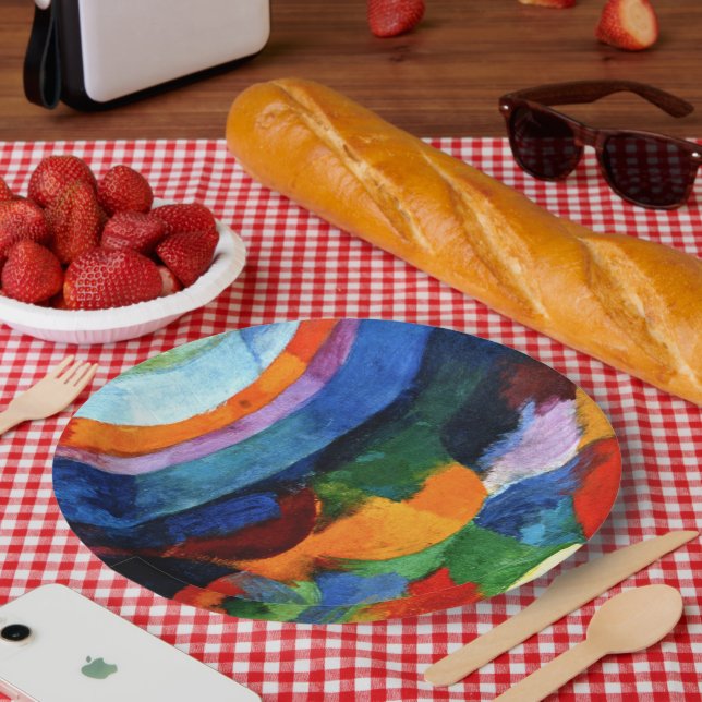 Delaunay - Circular Forms, Sun, Moon, Paper Plate (Picnic)