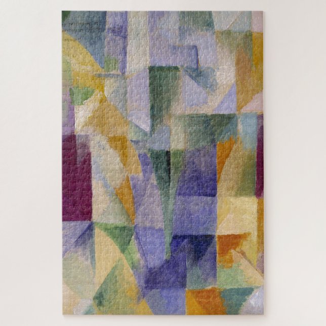 Delaunay Claasical Abstract Art Painting Windows Jigsaw Puzzle (Vertical)