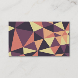 Delaunay Style Triangle Abstract 02 Business Card