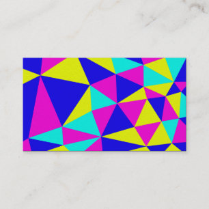 Delaunay Style Triangle Abstract 03 Business Card