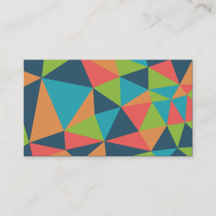 Delaunay Style Triangle Abstract 04 Business Card
