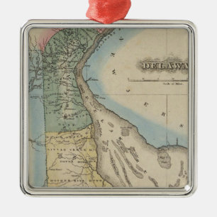 Delaware 6 metal tree decoration