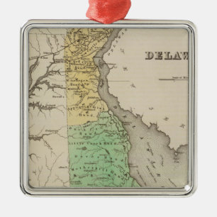 Delaware 6 metal tree decoration