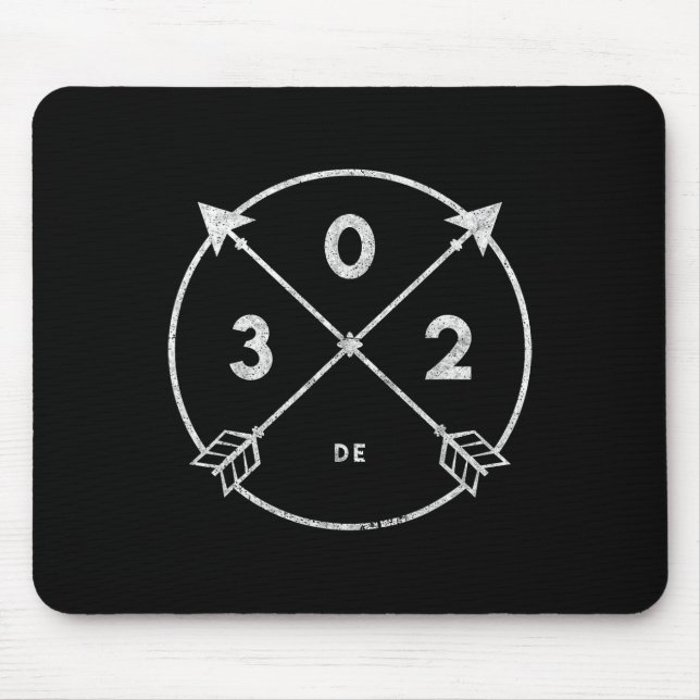 Delaware Area Code 302 State Pride Souvenir Gift A Mouse Mat (Front)