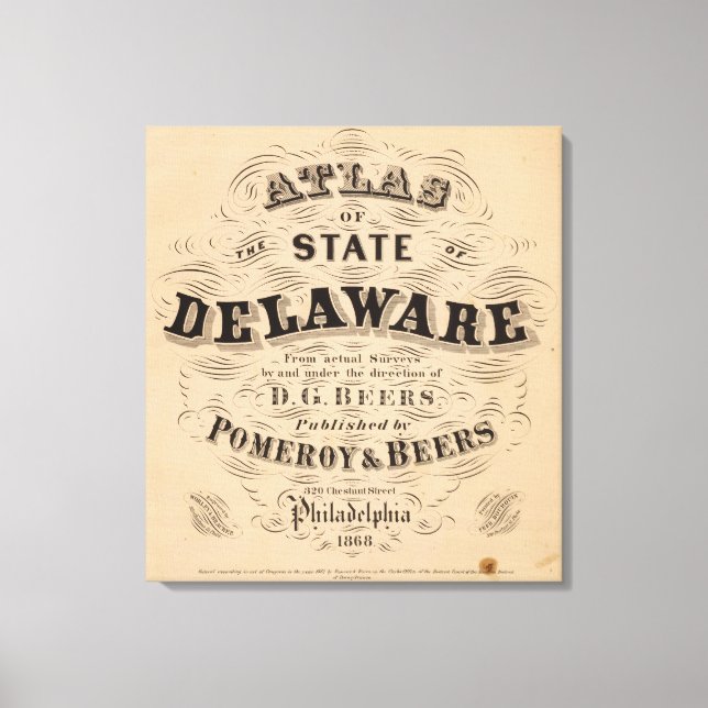 Delaware Atlas Canvas Print (Front)